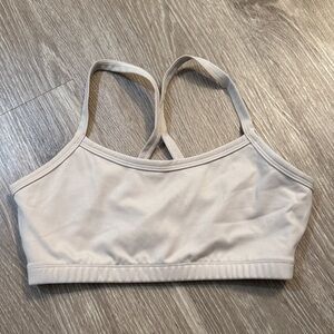 Women's Cream Beige Sports Bra